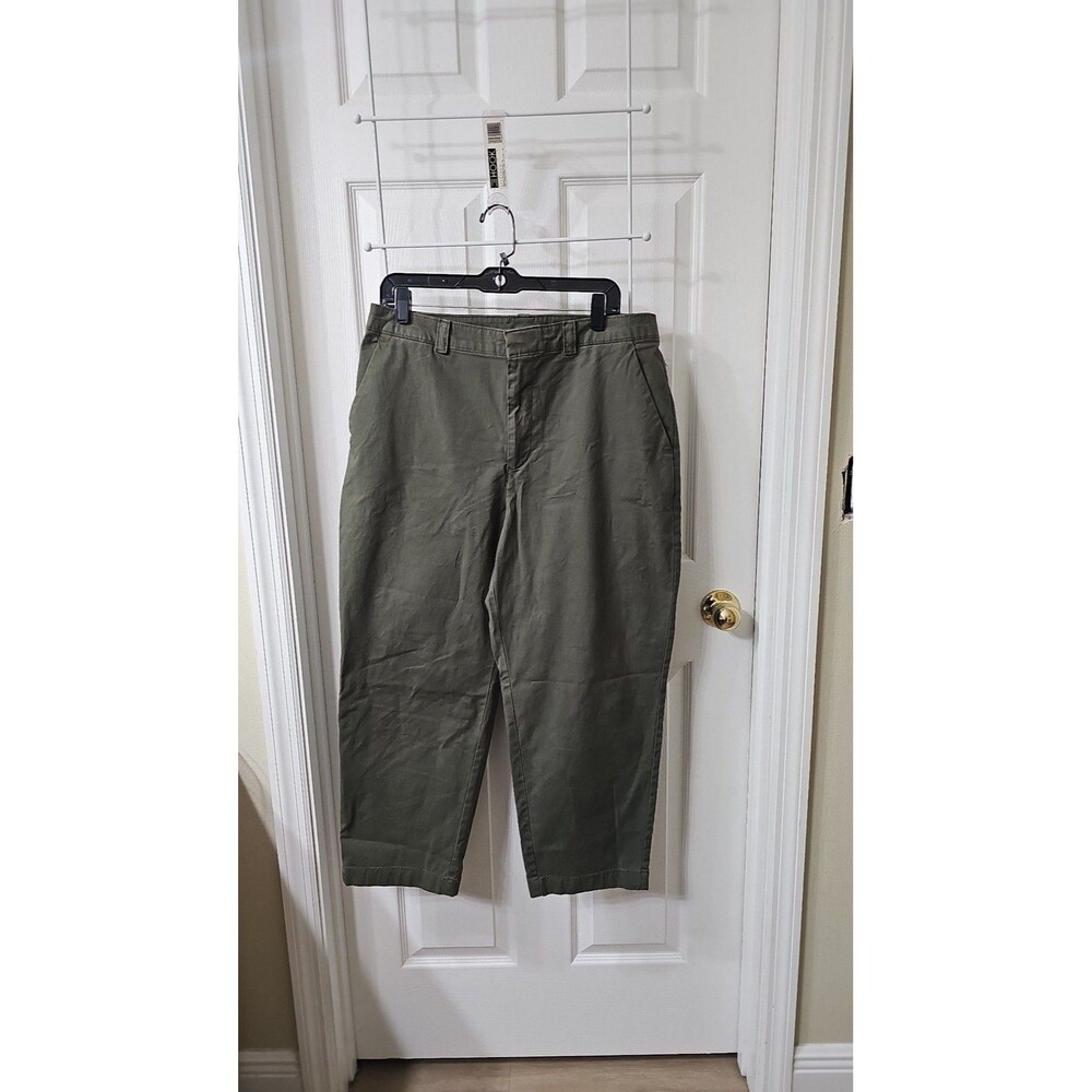 GAP Women's Size 12 Olive Green Straight Up Khaki Pants